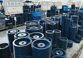 A wide variety of pulleys produced in-house and shipped with shaft holes and are tapping made to order.