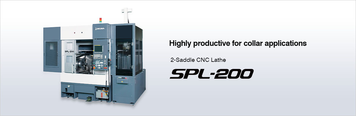 Highly productive for collar applications 2-Saddle CNC Lathe SPL-200