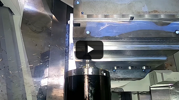 High-efficiency machining with a power spindle (sample workpiece)