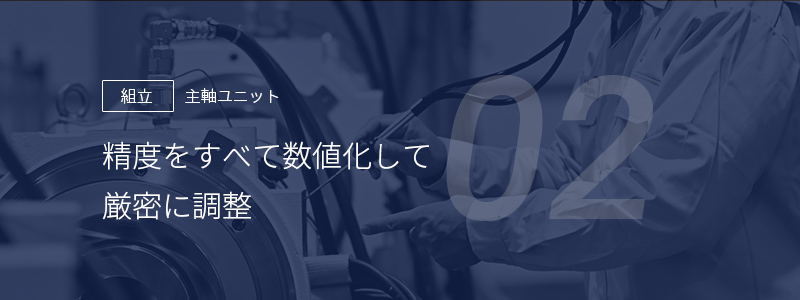 02 ［組立］主要ユニット — 精度をすべて数値化して厳密に調整