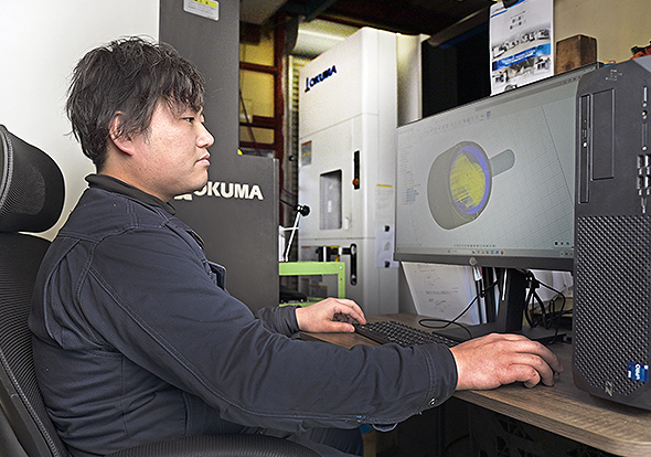 CAD/CAMから加工までのプロセスを一貫して担当することで、より高品質な製品を提供している