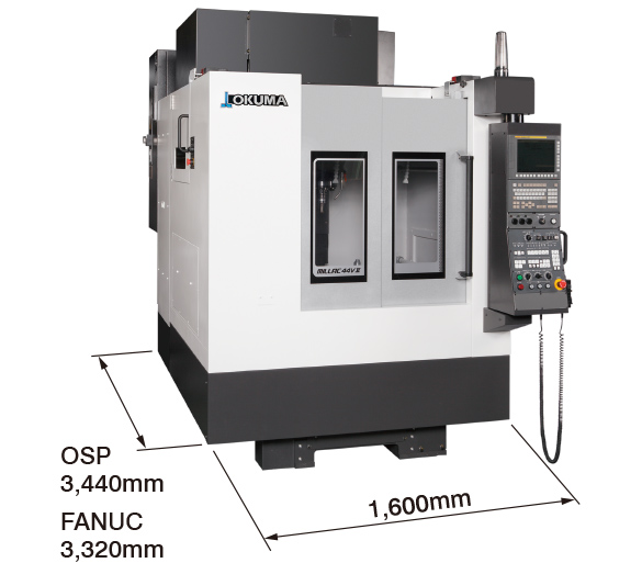 MILLAC 44V Ⅱ OSP 3,440mm FANUC 3,320mm 1,600mm