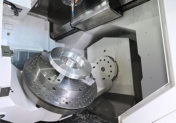 Ability to do 5-axis machining of ø500–ø1,000 mm workpieces