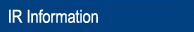 IR　Infomation
