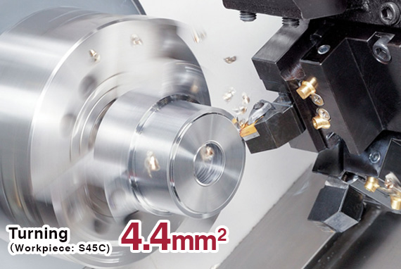 Turning 4.4 mm2 (Workpiece: S45C)