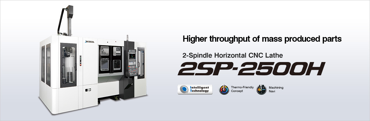 2-Spindle Horizontal CNC Lathe 2SP-2500H