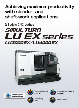2-Saddle CNC Lathes SIMUL TURN LU EX series | PRODUCTS | OKUMA