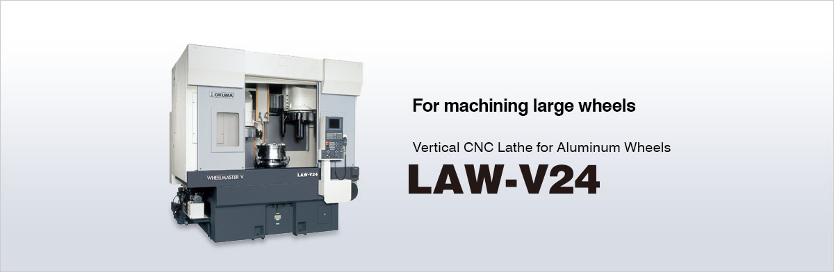 For machining large wheels Vertical CNC Lathe for Aluminum Wheels LAW-V24