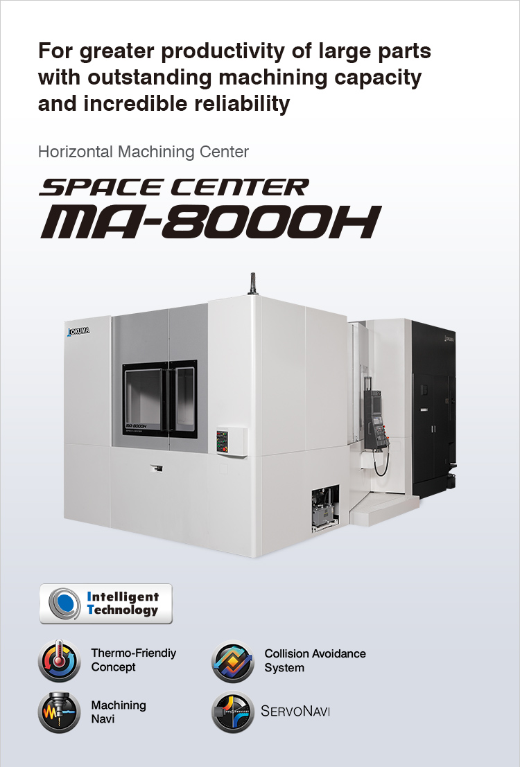 Horizontal Machining Center SPACE CENTER MA-8000H | PRODUCTS