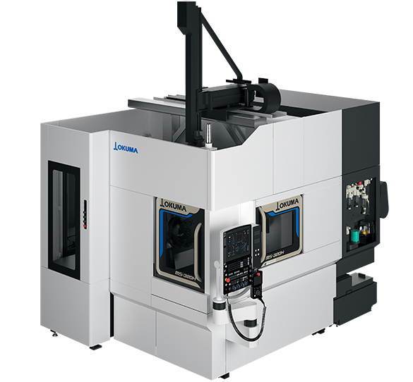 Machining cell designed to enhance productivity in mass production machining Loader