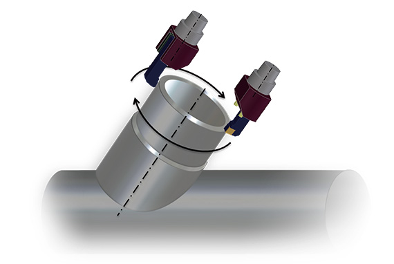 Sloped axis turning Turn-Cut