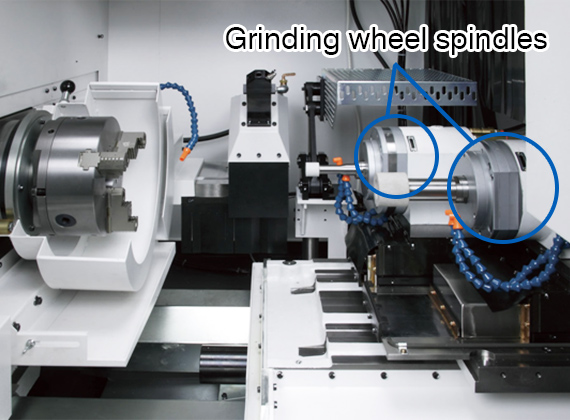 2-wheel spindle (2WS) Grinding wheel spindle