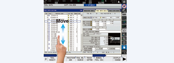 Momentum scrolling for finding target items with ease