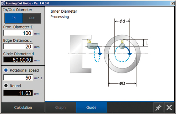 The Turn-Cut Guide app