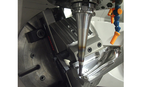 Machining while the part is still thick