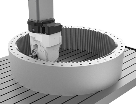 Machining of large gear tooth surfaces using MCR-BⅤ