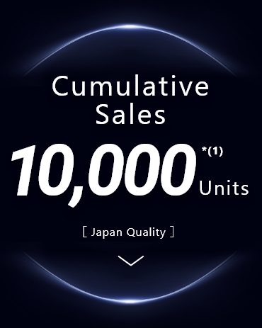 Cumulative Sales 10,000 Units *(1) [Japan Quality]