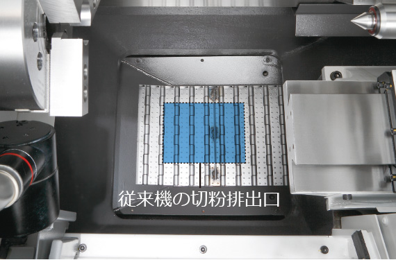 抜群の切粉処理